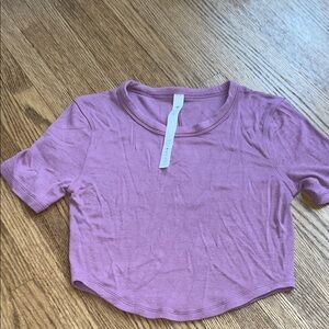 Lululemon Athletica Mauve Crop Top